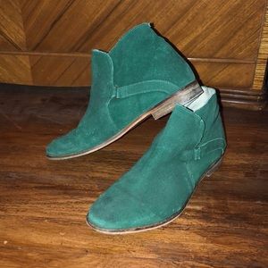 Green Free People Ankle Boots